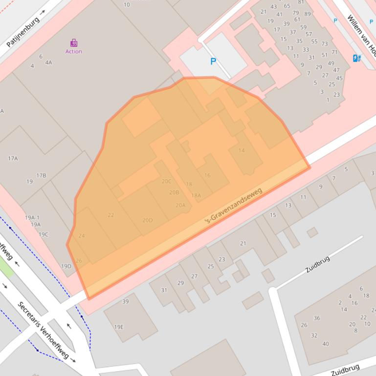 Kaart van postcodegebied 2671JN.