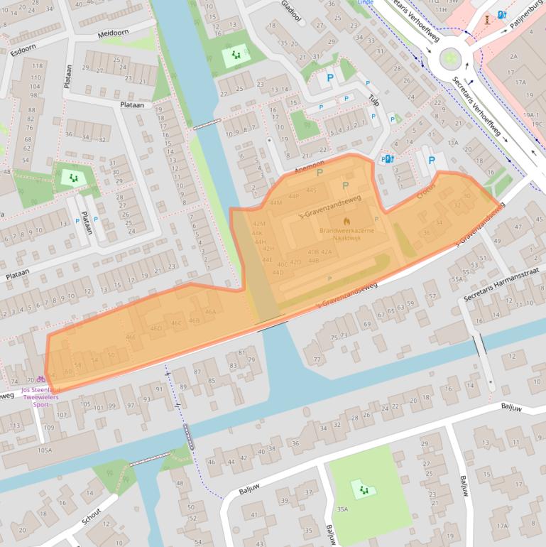 Kaart van postcodegebied 2671JP.