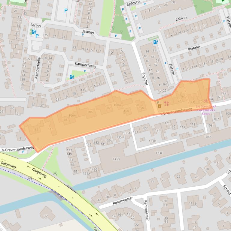 Kaart van postcodegebied 2671JR.