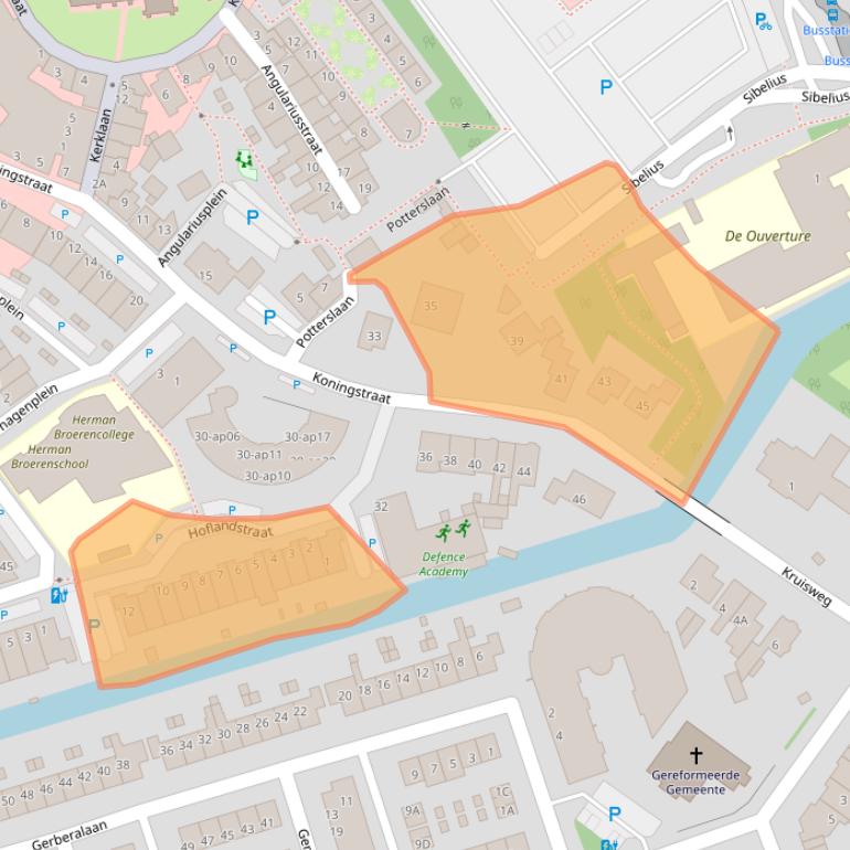 Kaart van postcodegebied 2671JT.