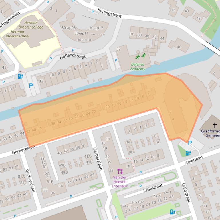 Kaart van postcodegebied 2671KD.