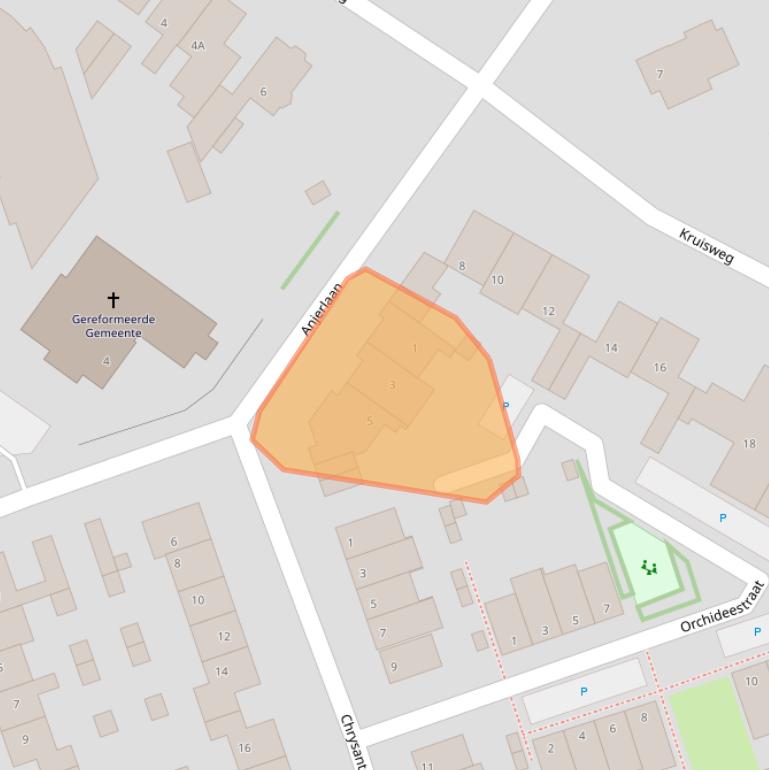 Kaart van postcodegebied 2671KG.