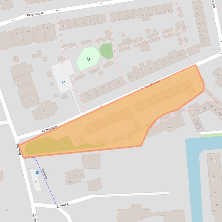 Kaart van postcodegebied 2671LC.