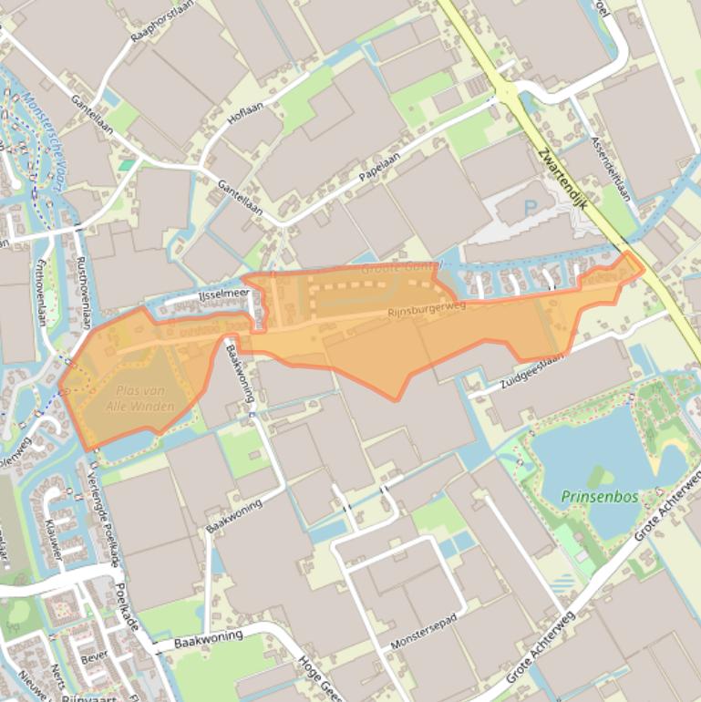 Kaart van postcodegebied 2671LD.