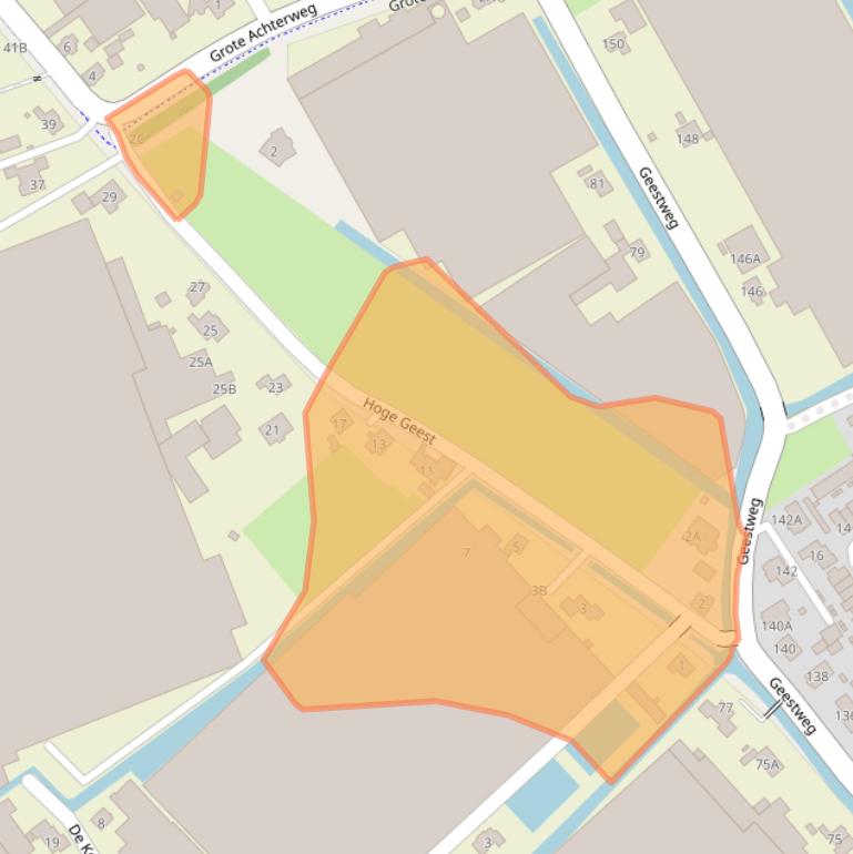 Kaart van postcodegebied 2671LJ.