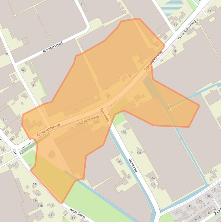 Kaart van postcodegebied 2671LP.