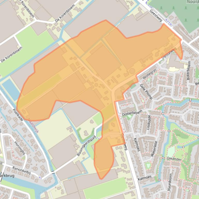 Kaart van postcodegebied 2671LX.
