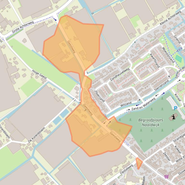 Kaart van postcodegebied 2671MC.