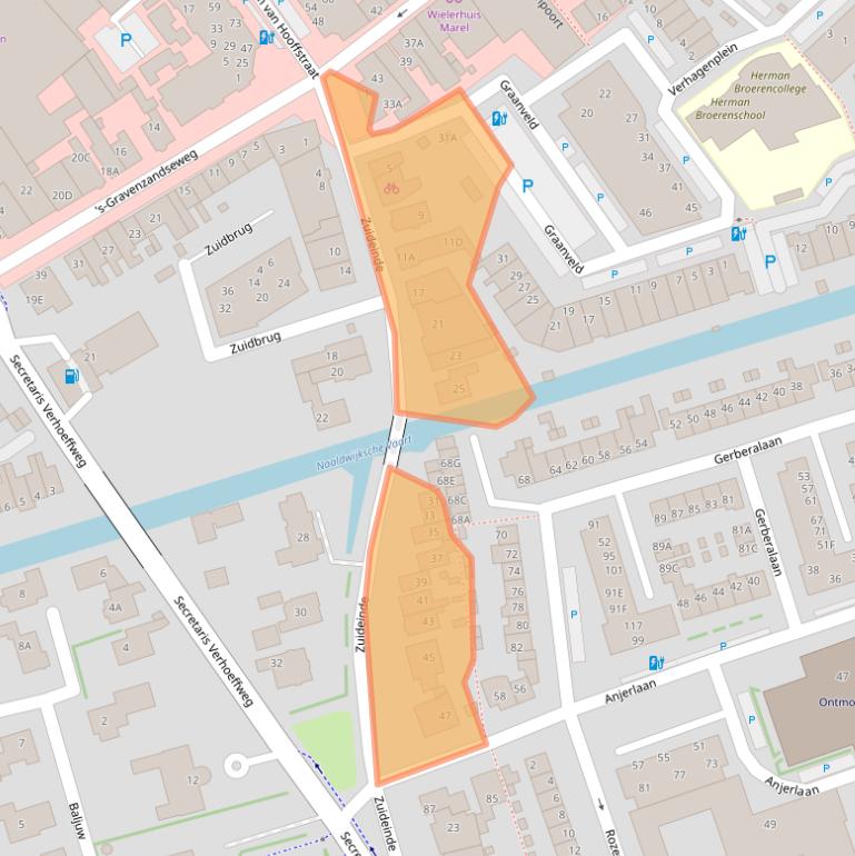 Kaart van postcodegebied 2671MG.