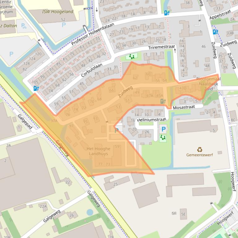 Kaart van postcodegebied 2671MP.