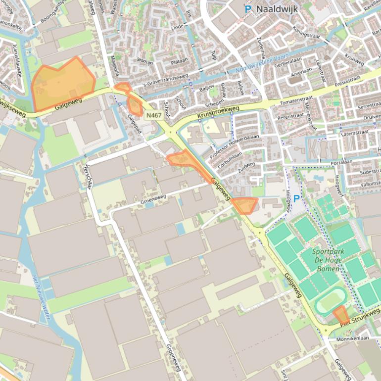 Kaart van postcodegebied 2671MR.