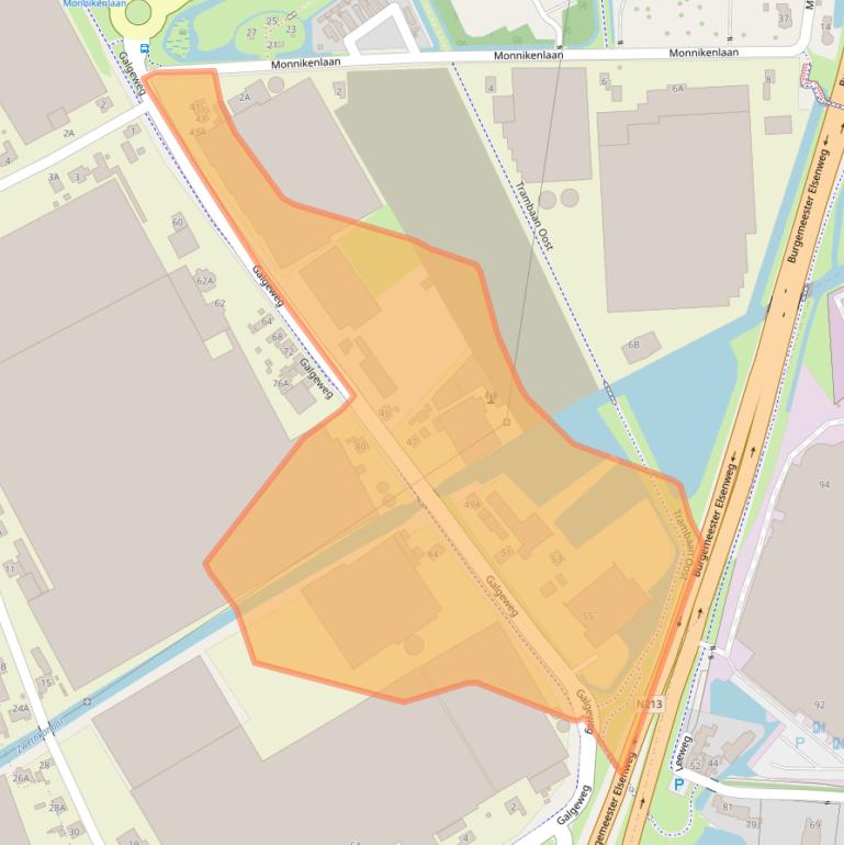 Kaart van postcodegebied 2671MT.