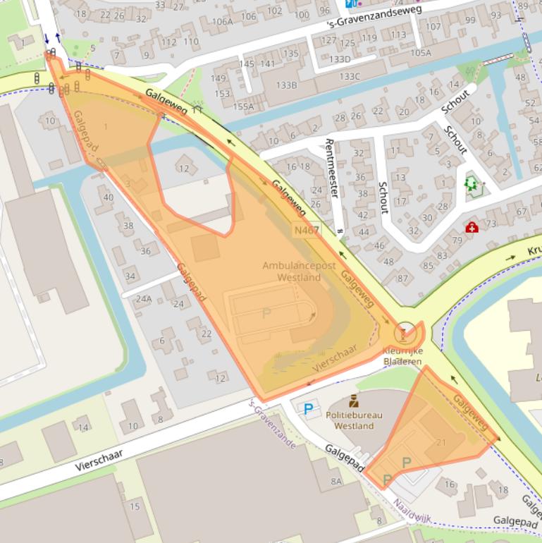 Kaart van postcodegebied 2671MV.