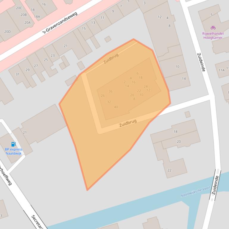 Kaart van postcodegebied 2671MW.