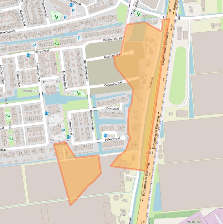 Kaart van postcodegebied 2671ND.