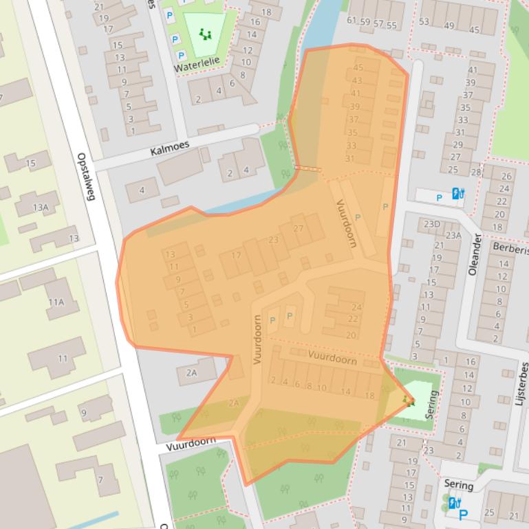 Kaart van postcodegebied 2671NM.