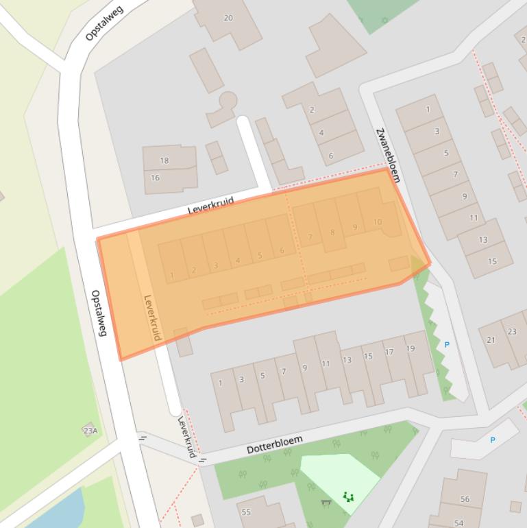 Kaart van postcodegebied 2671NV.