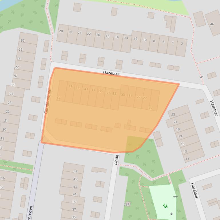 Kaart van postcodegebied 2671PD.