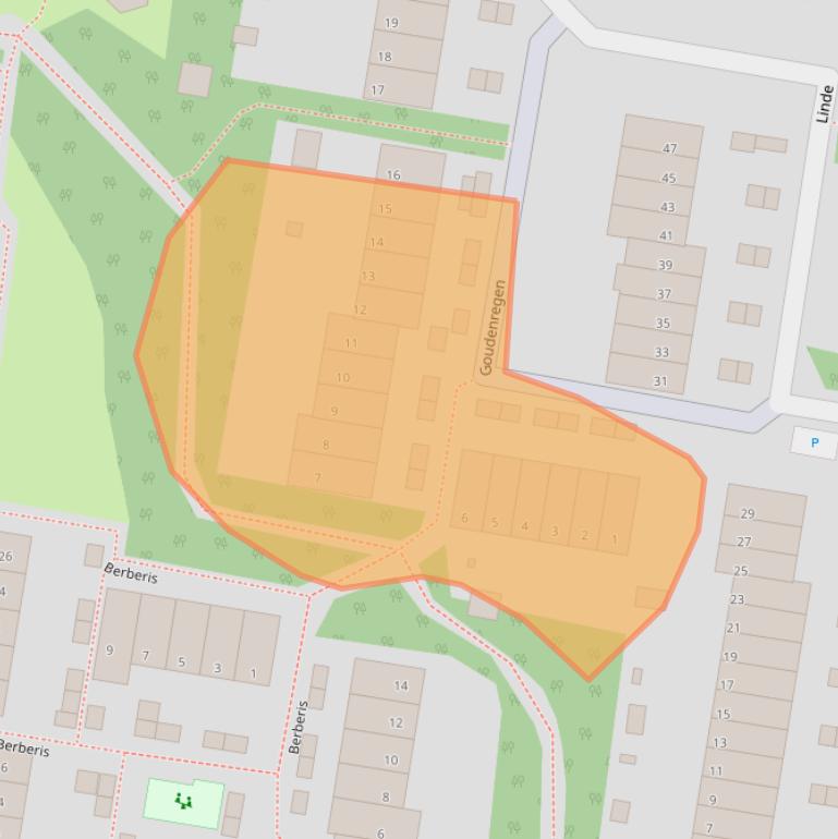 Kaart van postcodegebied 2671PG.