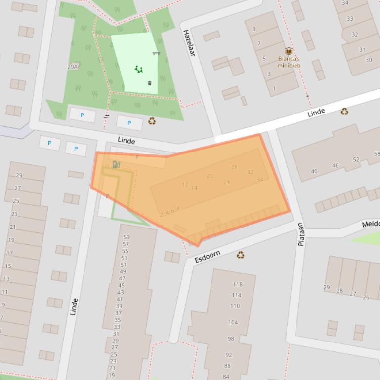 Kaart van postcodegebied 2671PK.