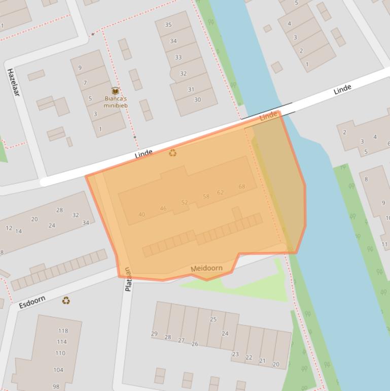 Kaart van postcodegebied 2671PL.