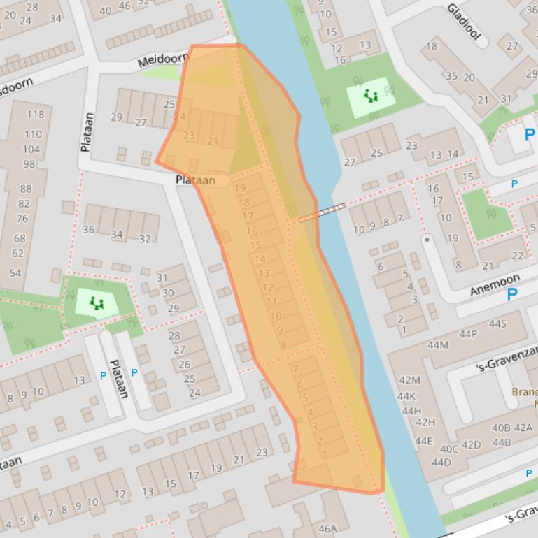 Kaart van postcodegebied 2671PM.