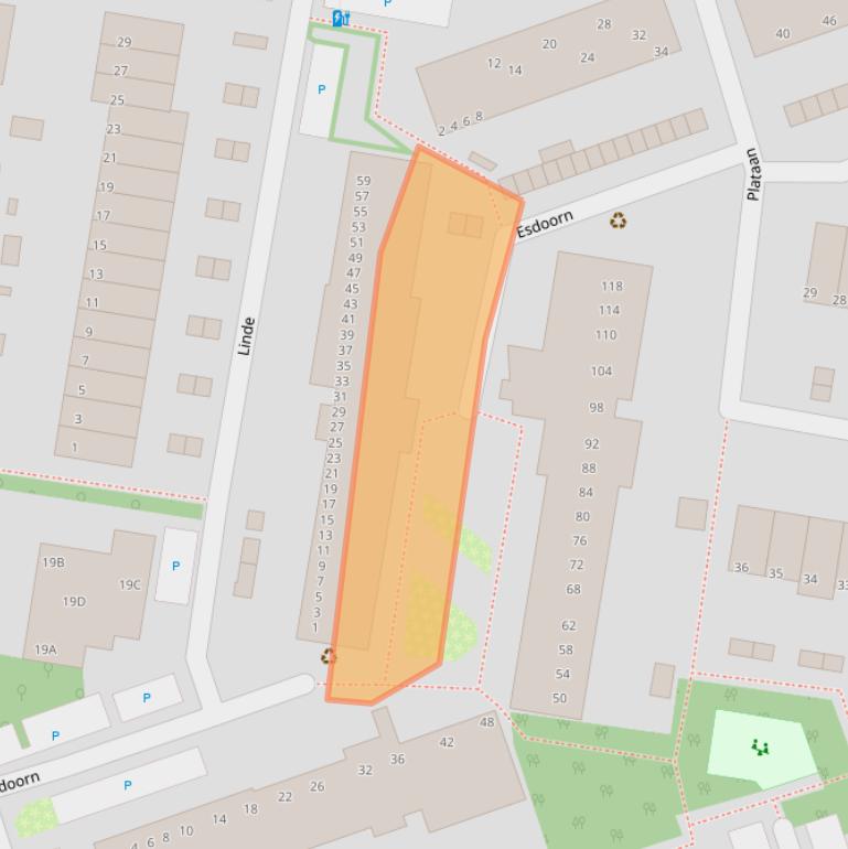 Kaart van postcodegebied 2671PP.