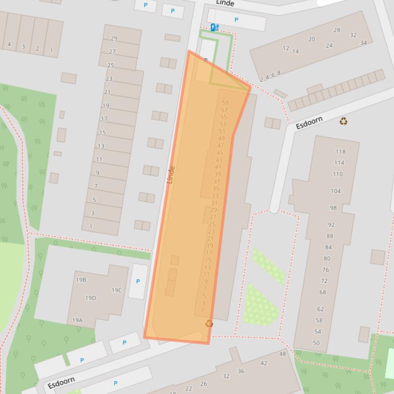 Kaart van postcodegebied 2671PR.