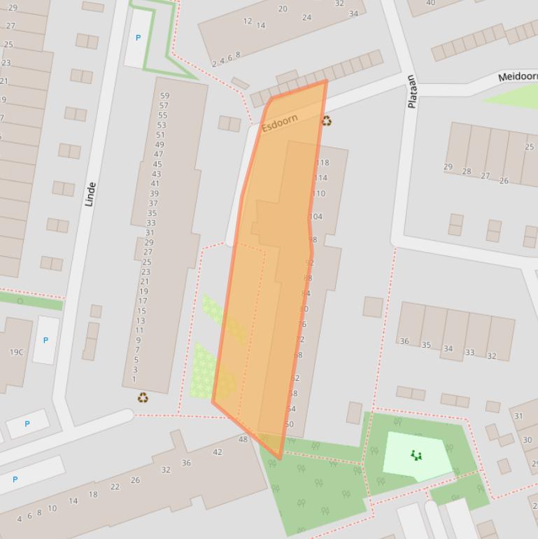 Kaart van postcodegebied 2671PT.