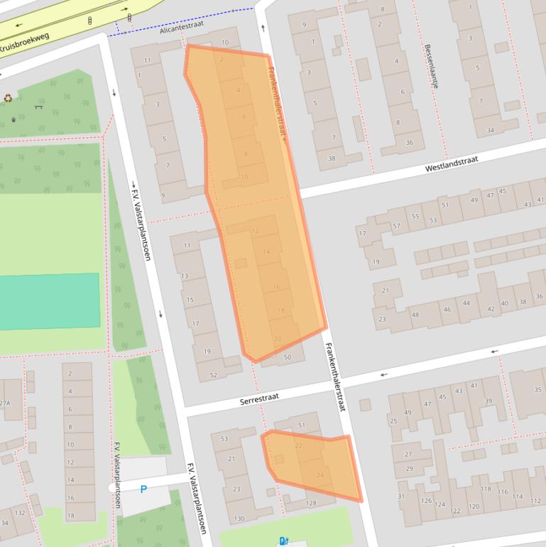 Kaart van postcodegebied 2671RG.