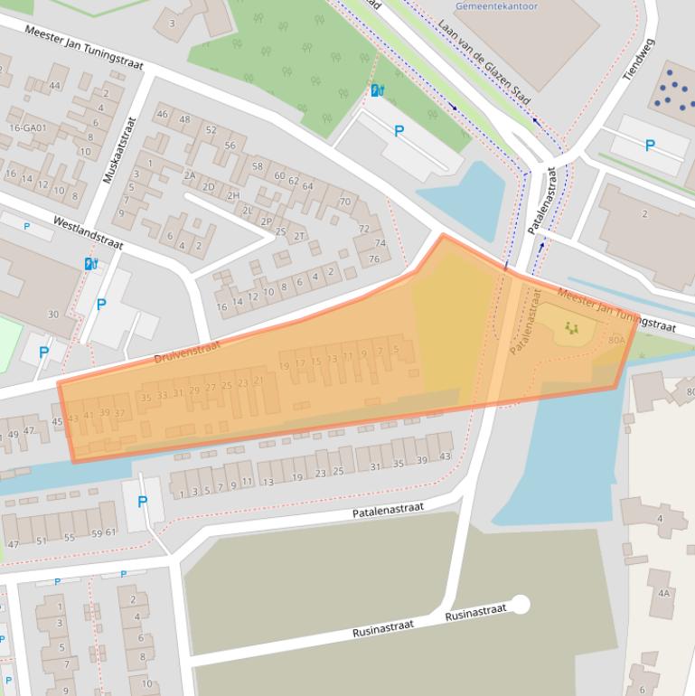 Kaart van postcodegebied 2671SC.