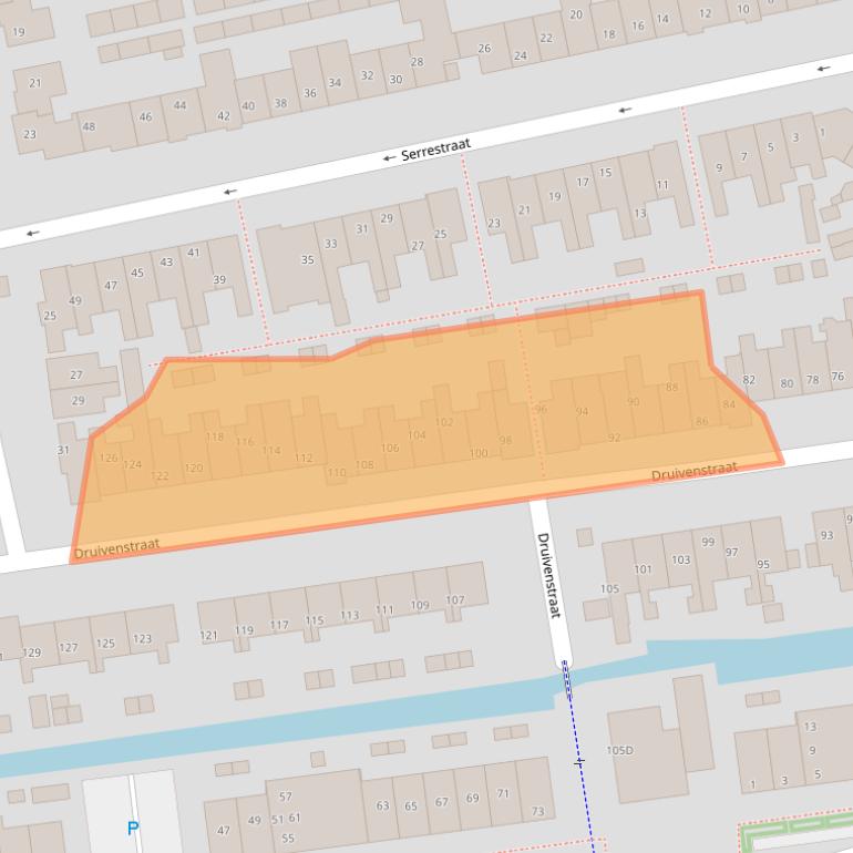 Kaart van postcodegebied 2671SL.