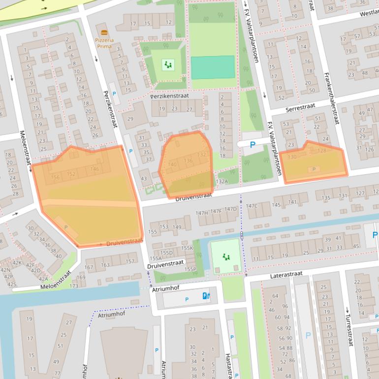 Kaart van postcodegebied 2671SM.