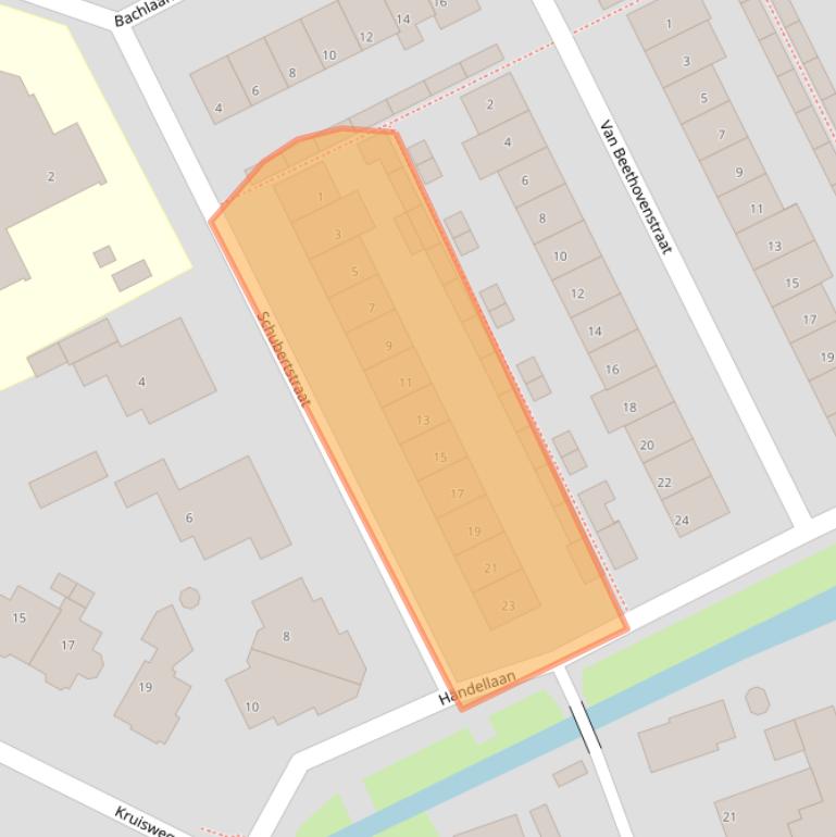 Kaart van postcodegebied 2671TA.