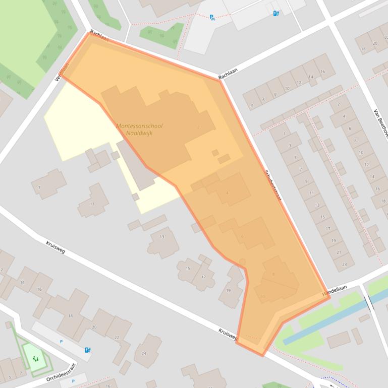 Kaart van postcodegebied 2671TB.