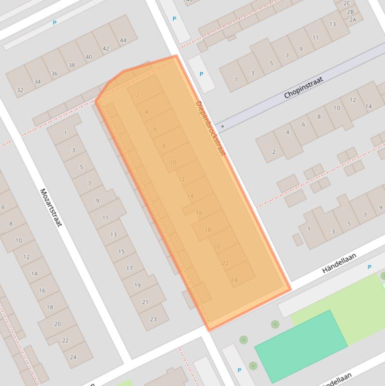 Kaart van postcodegebied 2671TH.