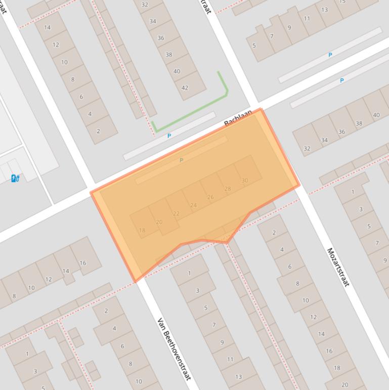 Kaart van postcodegebied 2671TL.