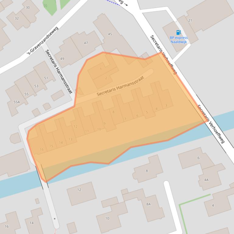 Kaart van postcodegebied 2671TV.