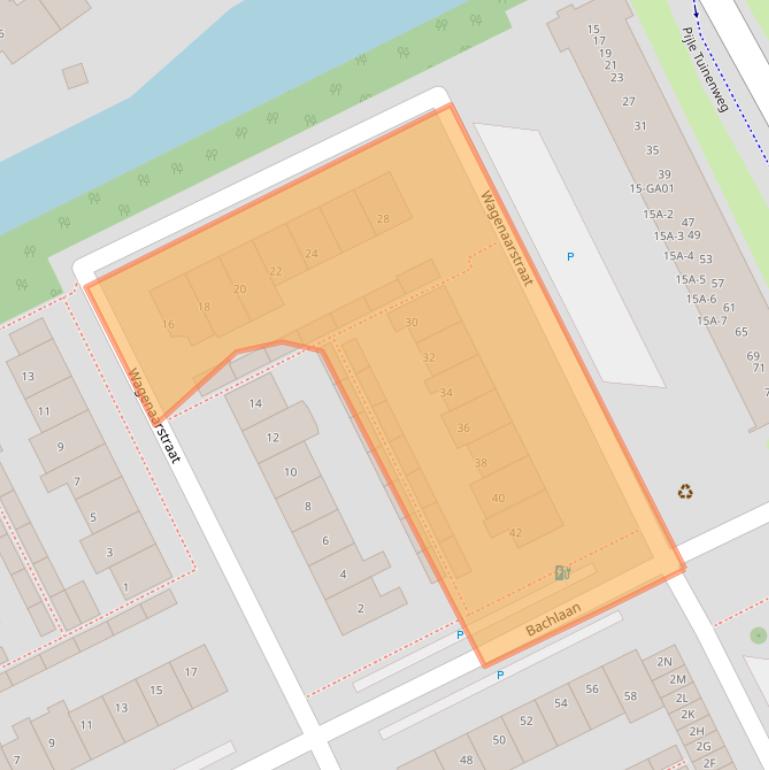 Kaart van postcodegebied 2671TZ.