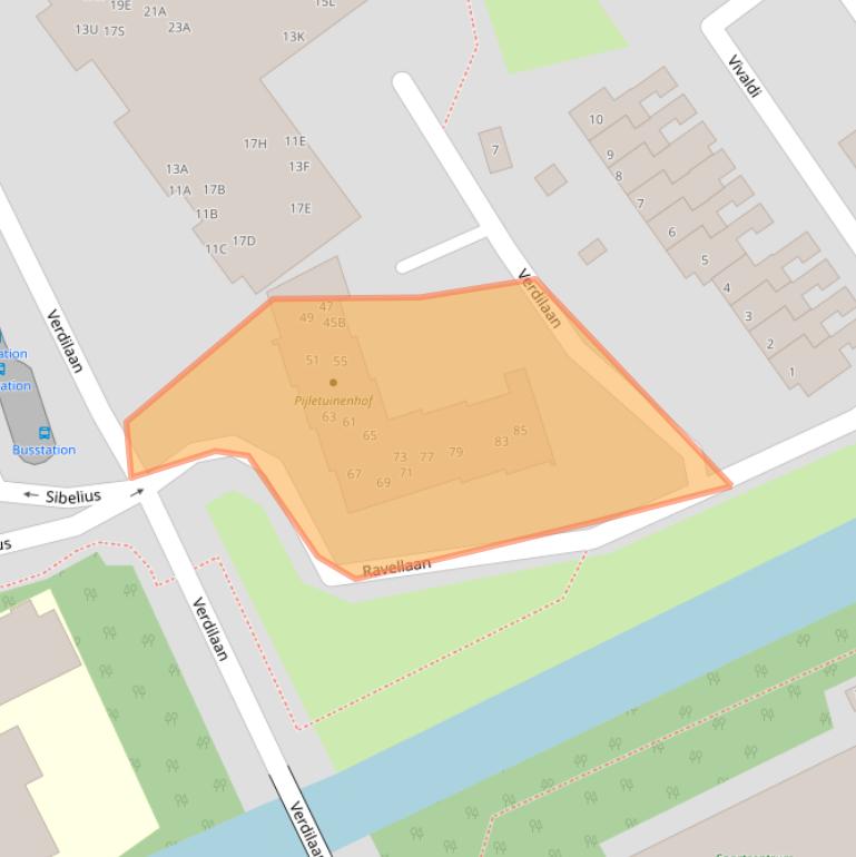 Kaart van postcodegebied 2671VA.