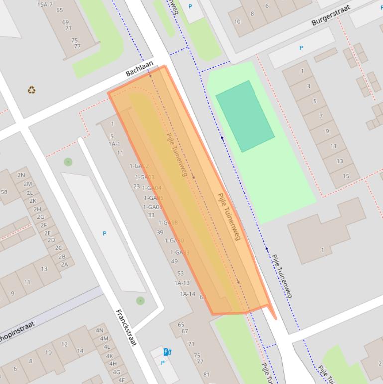 Kaart van postcodegebied 2671VL.