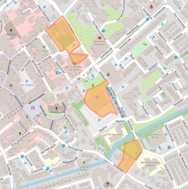 Kaart van postcodegebied 2671VX.