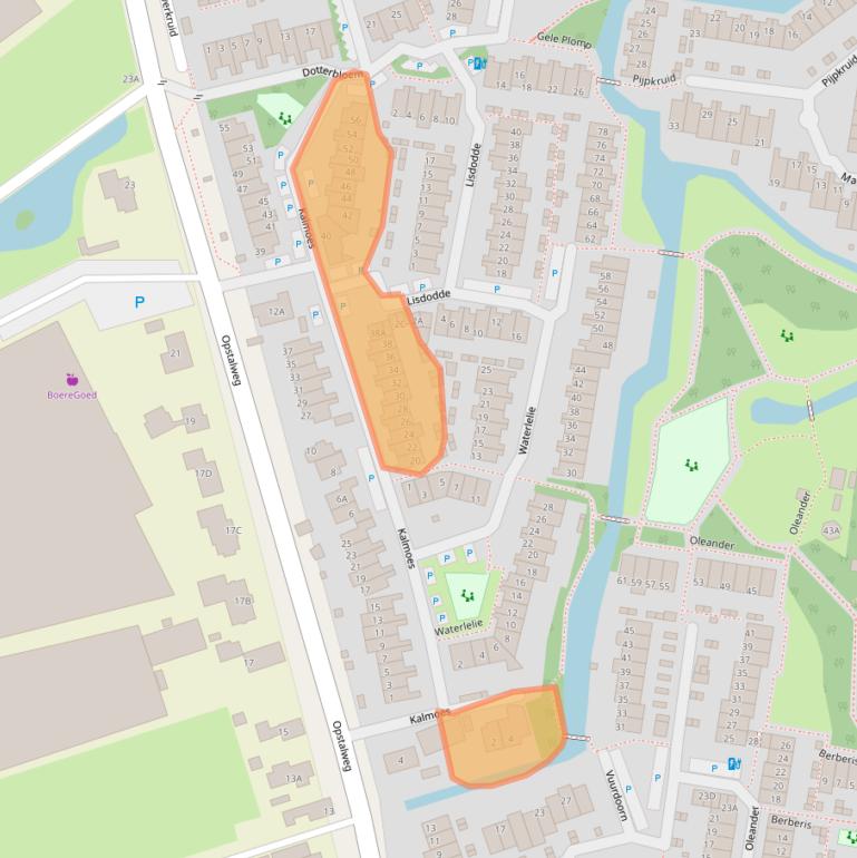 Kaart van postcodegebied 2671WB.