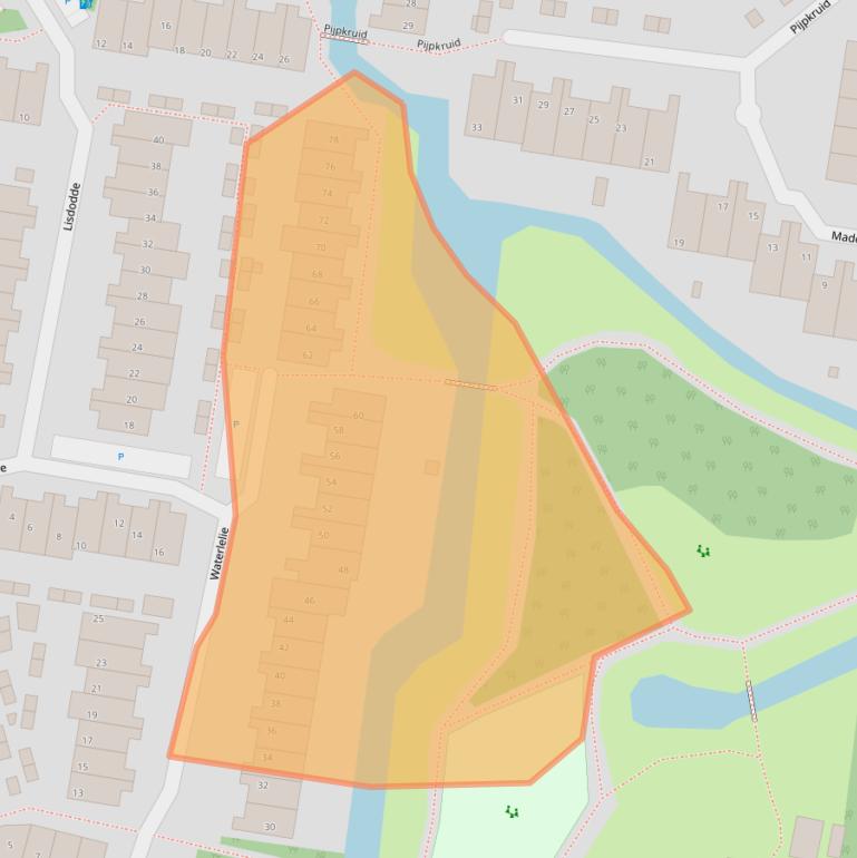 Kaart van postcodegebied 2671WE.