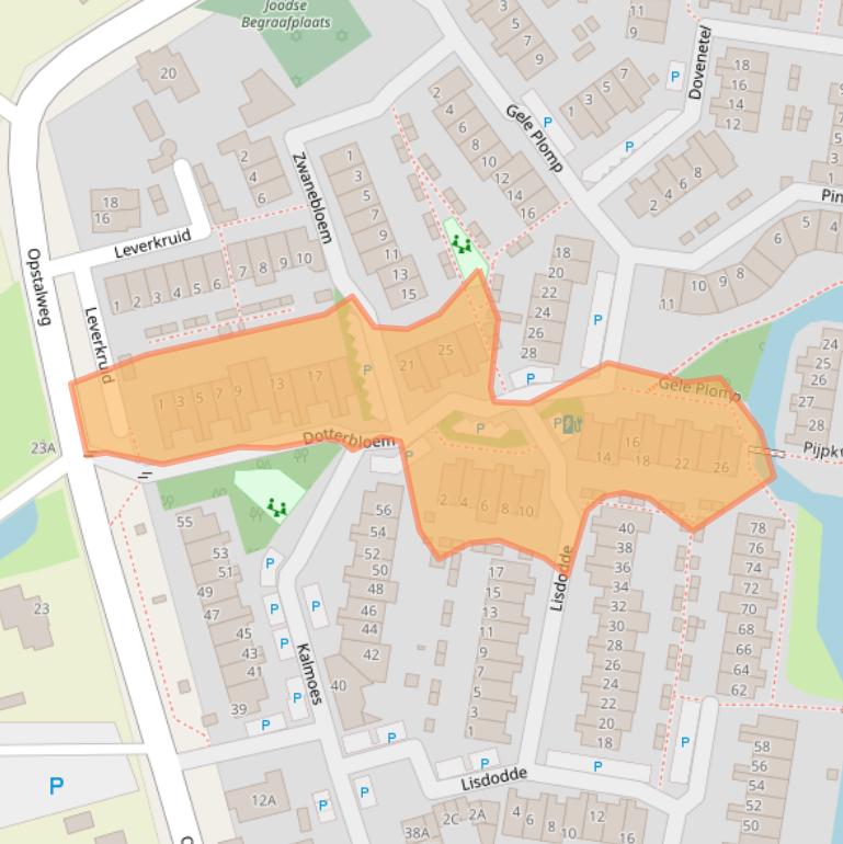 Kaart van postcodegebied 2671WK.