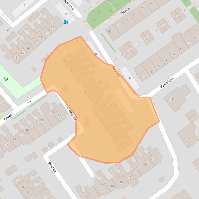 Kaart van postcodegebied 2671XB.