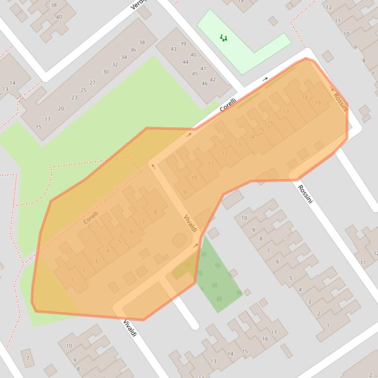 Kaart van postcodegebied 2671XC.