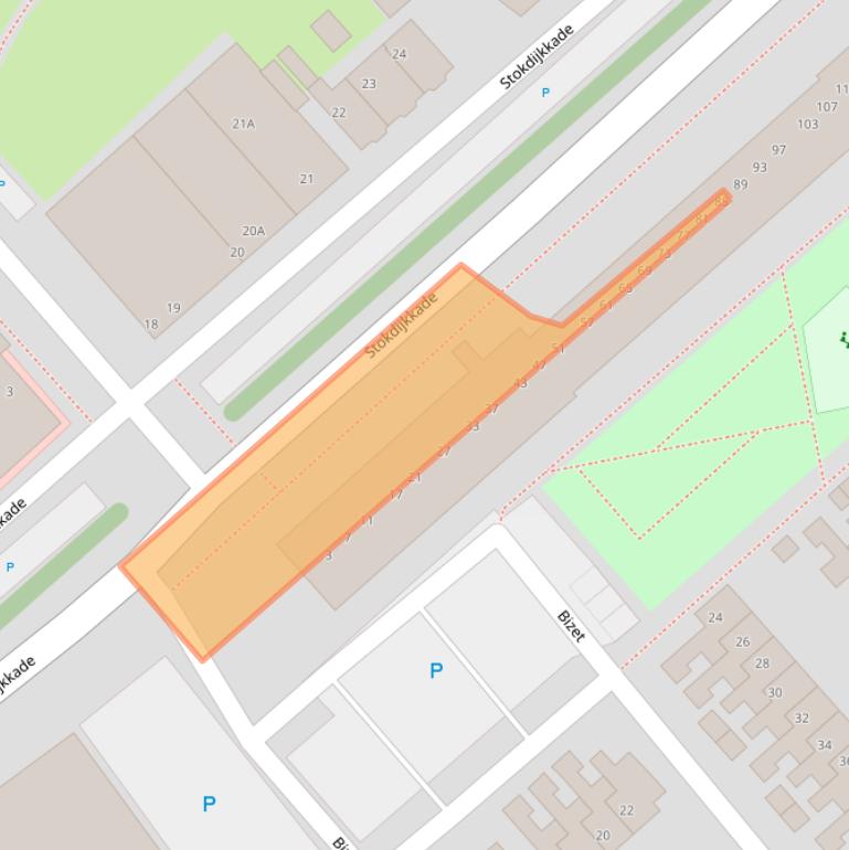 Kaart van postcodegebied 2671XN.