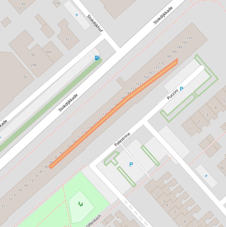 Kaart van postcodegebied 2671XS.