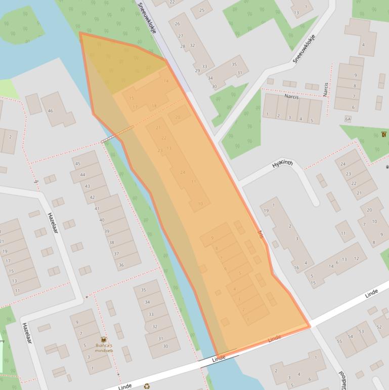 Kaart van postcodegebied 2671ZK.